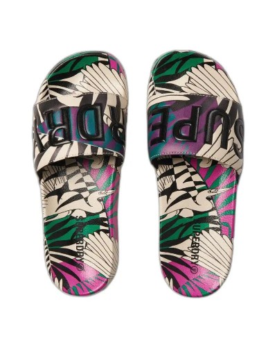 SUPERDRY & CO D4 SDNA PRINTED AOP POOL SLIDE ΠΑΠΟΥΤΣΙ ΓΥΝΑΙΚΕΙΟ - SD0SHWF310248A000000