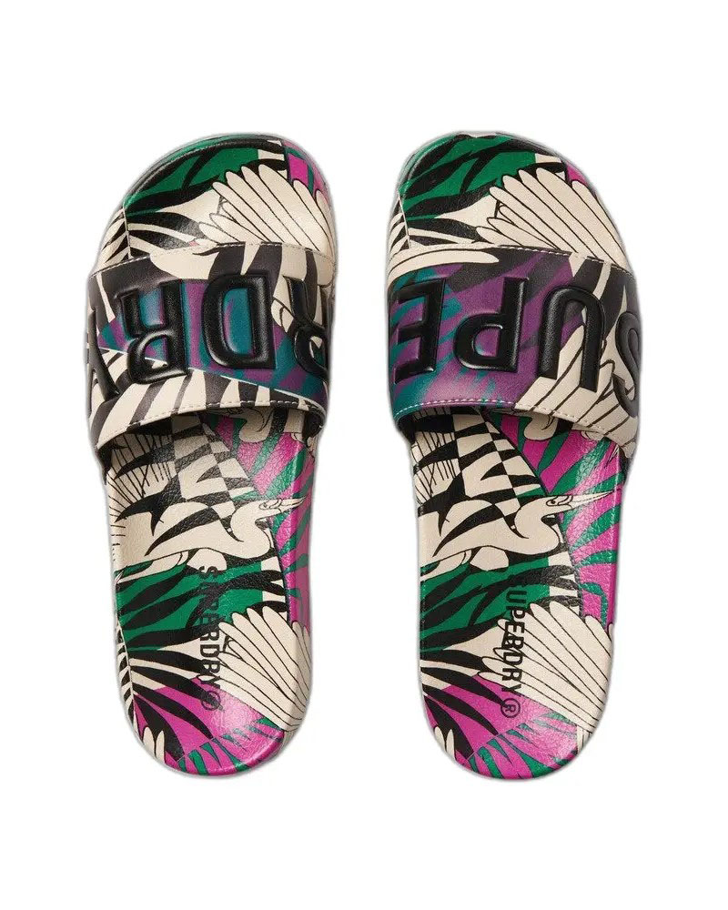 SUPERDRY & CO D4 SDNA PRINTED AOP POOL SLIDE ΠΑΠΟΥΤΣΙ ΓΥΝΑΙΚΕΙΟ - SD0SHWF310248A000000
