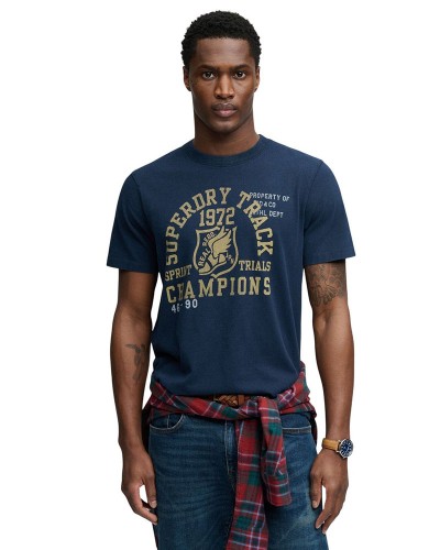 SUPERDRY & CO D2 OVIN VINTAGE PREP RELAXED TEE ΜΠΛΟΥΖΑ ΑΝΔΡΙΚΟ - SD0APM1012363A000000