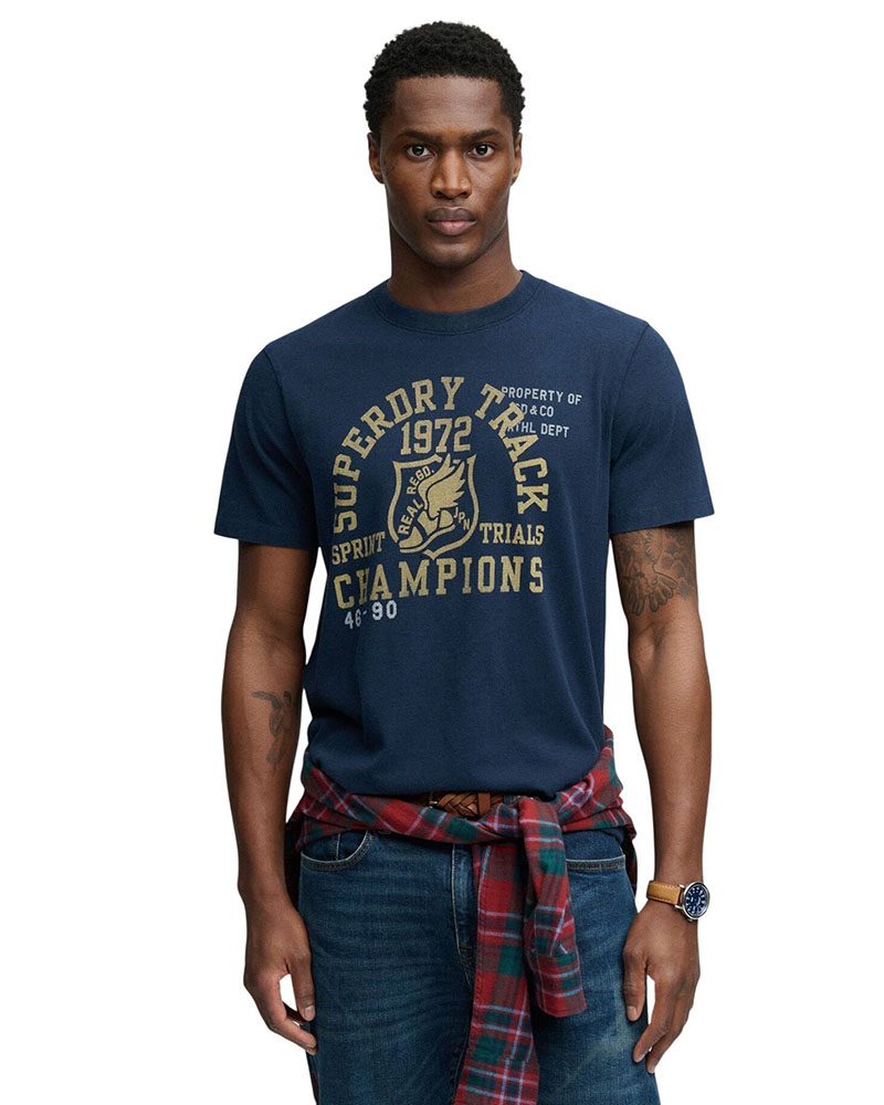 SUPERDRY & CO D2 OVIN VINTAGE PREP RELAXED TEE ΜΠΛΟΥΖΑ ΑΝΔΡΙΚΟ - SD0APM1012363A000000