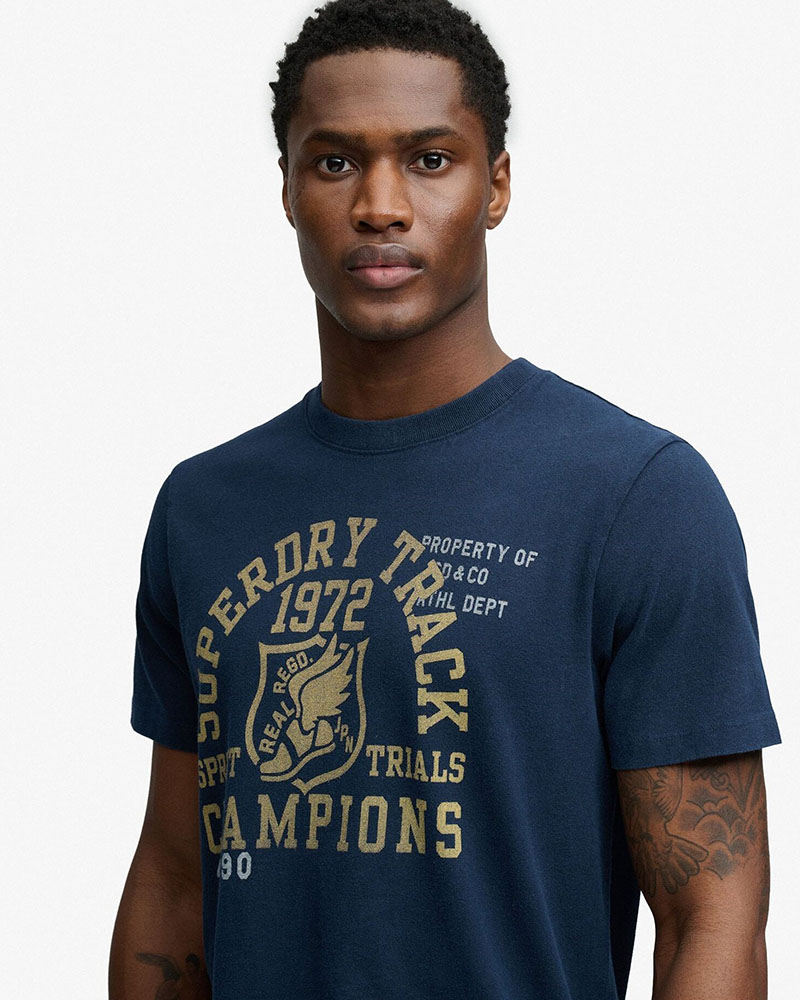 SUPERDRY & CO D2 OVIN VINTAGE PREP RELAXED TEE ΜΠΛΟΥΖΑ ΑΝΔΡΙΚΟ - SD0APM1012363A000000