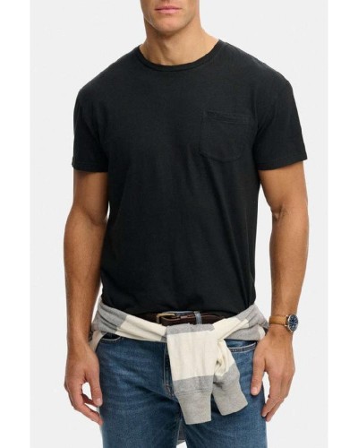 SUPERDRY & CO D1 COTTON CLASSIC LINEN PKT TEE ΜΠΛΟΥΖΑ ΑΝΔΡΙΚΟ - SD0APM1012371A000000