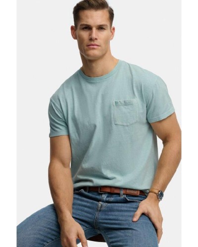 SUPERDRY & CO D1 COTTON CLASSIC LINEN PKT TEE ΜΠΛΟΥΖΑ ΑΝΔΡΙΚΟ - SD0APM1012371A000000