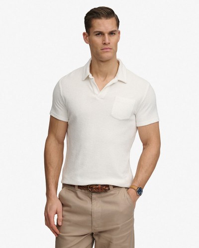 SUPERDRY & CO D4 STUD TOWELLING POLO ΜΠΛΟΥΖΑ ΑΝΔΡΙΚΟ - SD0APM1110462A000000