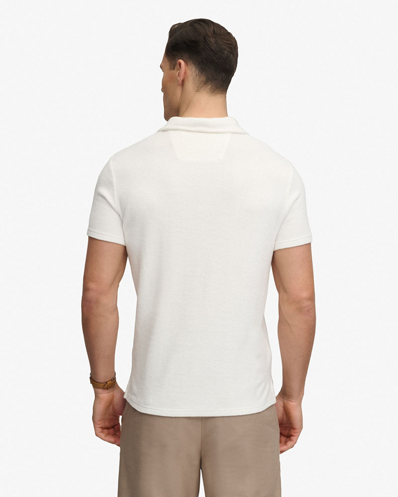SUPERDRY & CO D4 STUD TOWELLING POLO ΜΠΛΟΥΖΑ ΑΝΔΡΙΚΟ - SD0APM1110462A000000