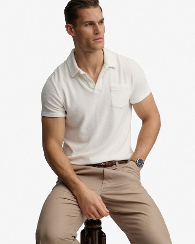 SUPERDRY & CO D4 STUD TOWELLING POLO ΜΠΛΟΥΖΑ ΑΝΔΡΙΚΟ - SD0APM1110462A000000