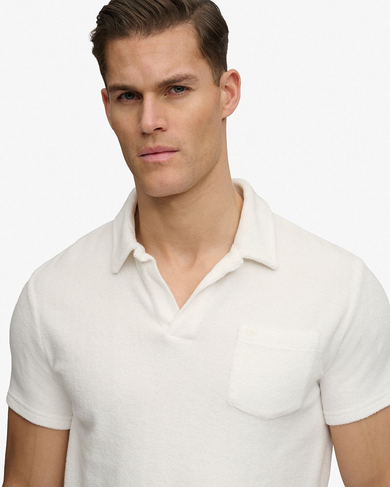 SUPERDRY & CO D4 STUD TOWELLING POLO ΜΠΛΟΥΖΑ ΑΝΔΡΙΚΟ - SD0APM1110462A000000