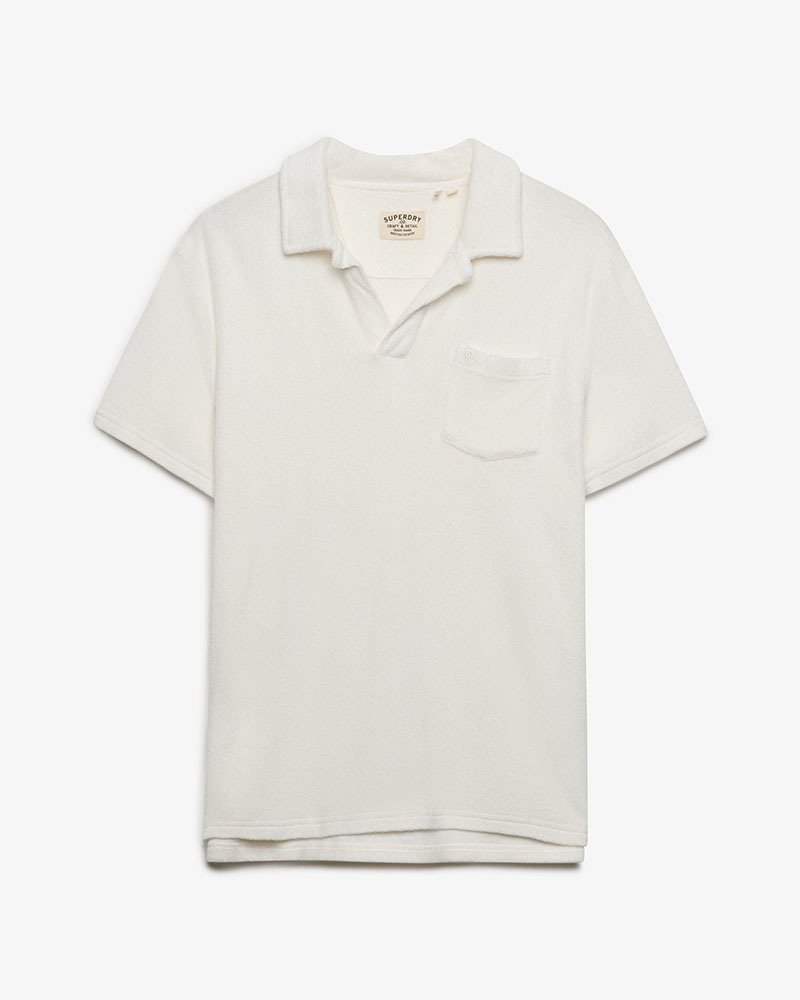 SUPERDRY & CO D4 STUD TOWELLING POLO ΜΠΛΟΥΖΑ ΑΝΔΡΙΚΟ - SD0APM1110462A000000