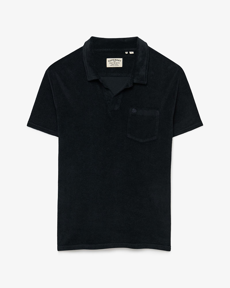 SUPERDRY & CO D4 STUD TOWELLING POLO ΜΠΛΟΥΖΑ ΑΝΔΡΙΚΟ - SD0APM1110462A000000