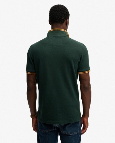 SUPERDRY & CO D2 OVIN VINTAGE ATHLETIC PATCH POLO ΜΠΛΟΥΖΑ ΑΝΔΡΙΚΟ - SD0APM1110472A000000