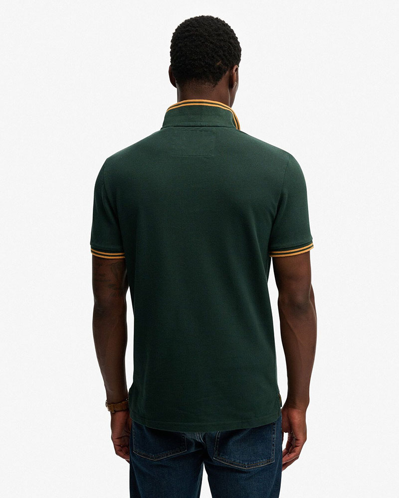SUPERDRY & CO D2 OVIN VINTAGE ATHLETIC PATCH POLO ΜΠΛΟΥΖΑ ΑΝΔΡΙΚΟ - SD0APM1110472A000000