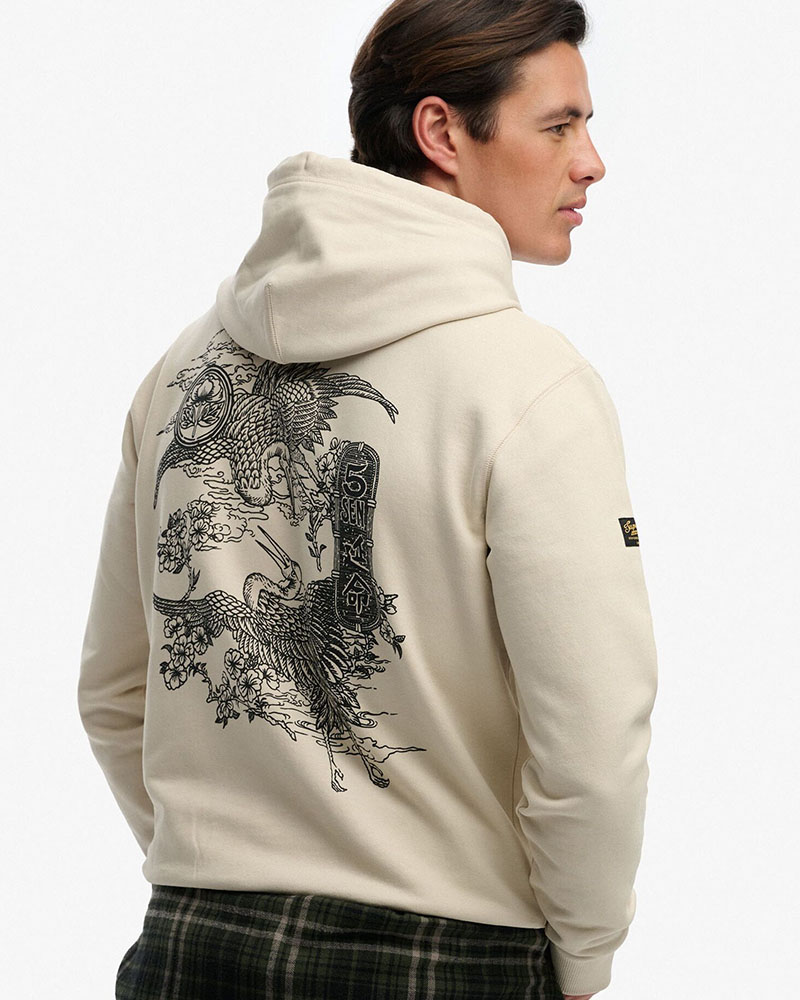 SUPERDRY & CO D2 OVIN TOKYO NARRATIVE LOOSE HOOD ΦΟΥΤΕΡ ΑΝΔΡΙΚΟ - SD0APM2014485A000000