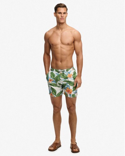 SUPERDRY & CO D2 OVIN HAWAIIAN PRINT 16 SWIM SHORT ΜΑΓΙΟ ΑΝΔΡΙΚΟ - SD0APM3010264A000000