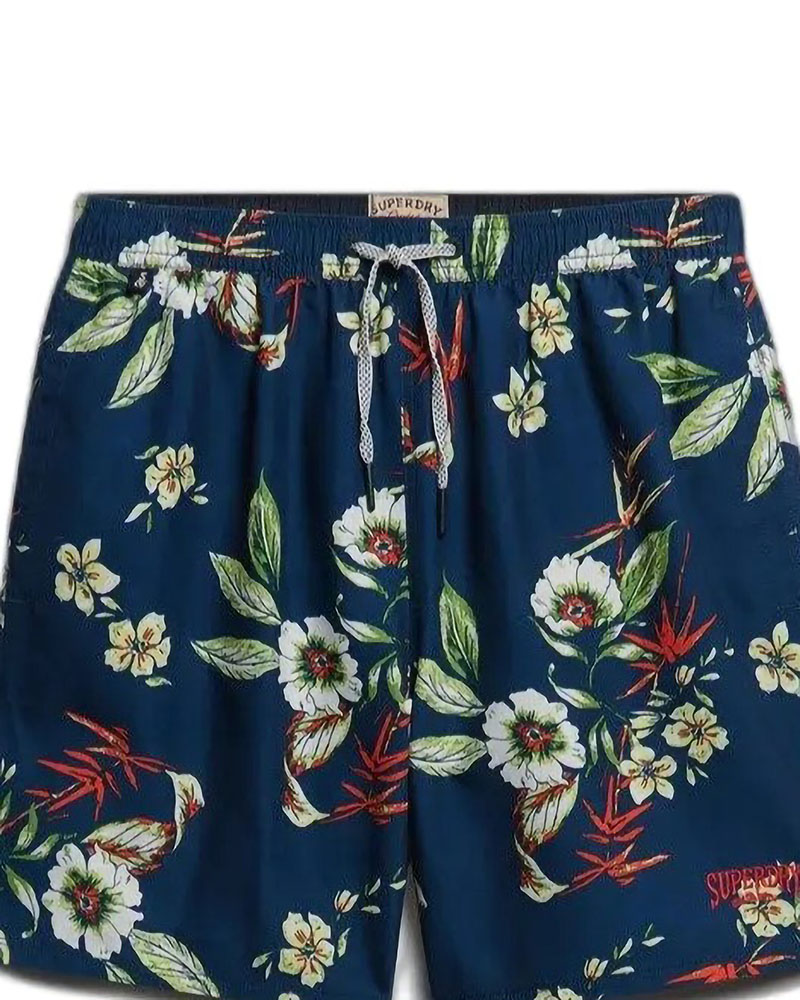 SUPERDRY & CO D2 OVIN HAWAIIAN PRINT 16 SWIM SHORT ΜΑΓΙΟ ΑΝΔΡΙΚΟ - SD0APM3010264A000000