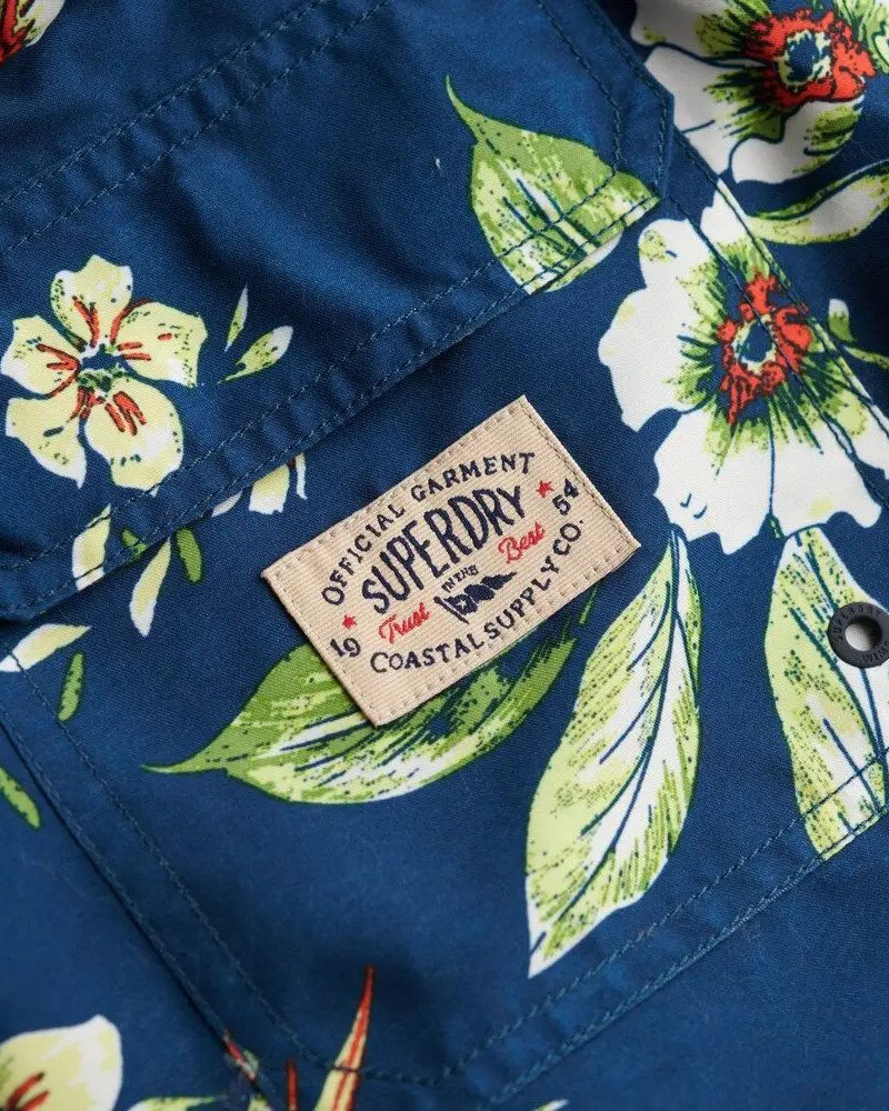 SUPERDRY & CO D2 OVIN HAWAIIAN PRINT 16 SWIM SHORT ΜΑΓΙΟ ΑΝΔΡΙΚΟ - SD0APM3010264A000000