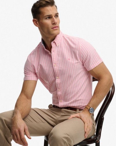 SUPERDRY & CO D2 STUD PREPPY OXFORD S/S SHIRT ΠΟΥΚΑΜΙΣΟ ΑΝΔΡΙΚΟ - SD0APM4011101A000000