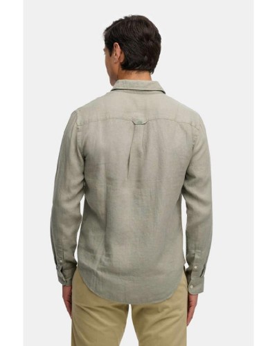 SUPERDRY & CO D2 STUD RIVIERA L/S LINEN SHIRT ΠΟΥΚΑΜΙΣΟ ΑΝΔΡΙΚΟ - SD0APM4011103A000000