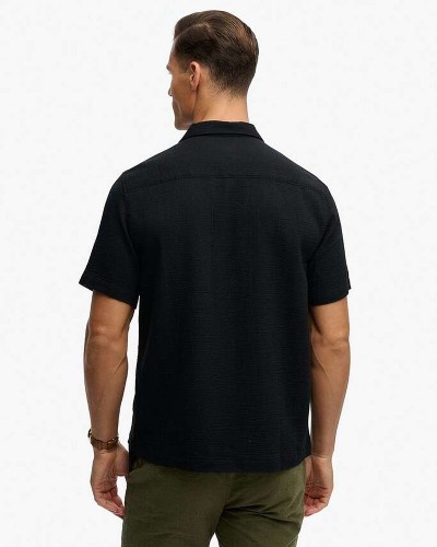 SUPERDRY & CO D2 STUD MERCHANT TEXTURED S/S SHIRT ΠΟΥΚΑΜΙΣΟ ΑΝΔΡΙΚΟ - SD0APM4011123A000000