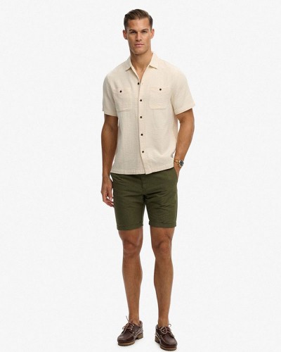 SUPERDRY & CO D2 STUD MERCHANT TEXTURED S/S SHIRT ΠΟΥΚΑΜΙΣΟ ΑΝΔΡΙΚΟ - SD0APM4011123A000000