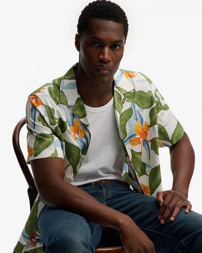 SUPERDRY & CO D1 OVIN HAWAIIAN PRINT S/S SHIRT ΠΟΥΚΑΜΙΣΟ ΑΝΔΡΙΚΟ - SD0APM4011128A000000