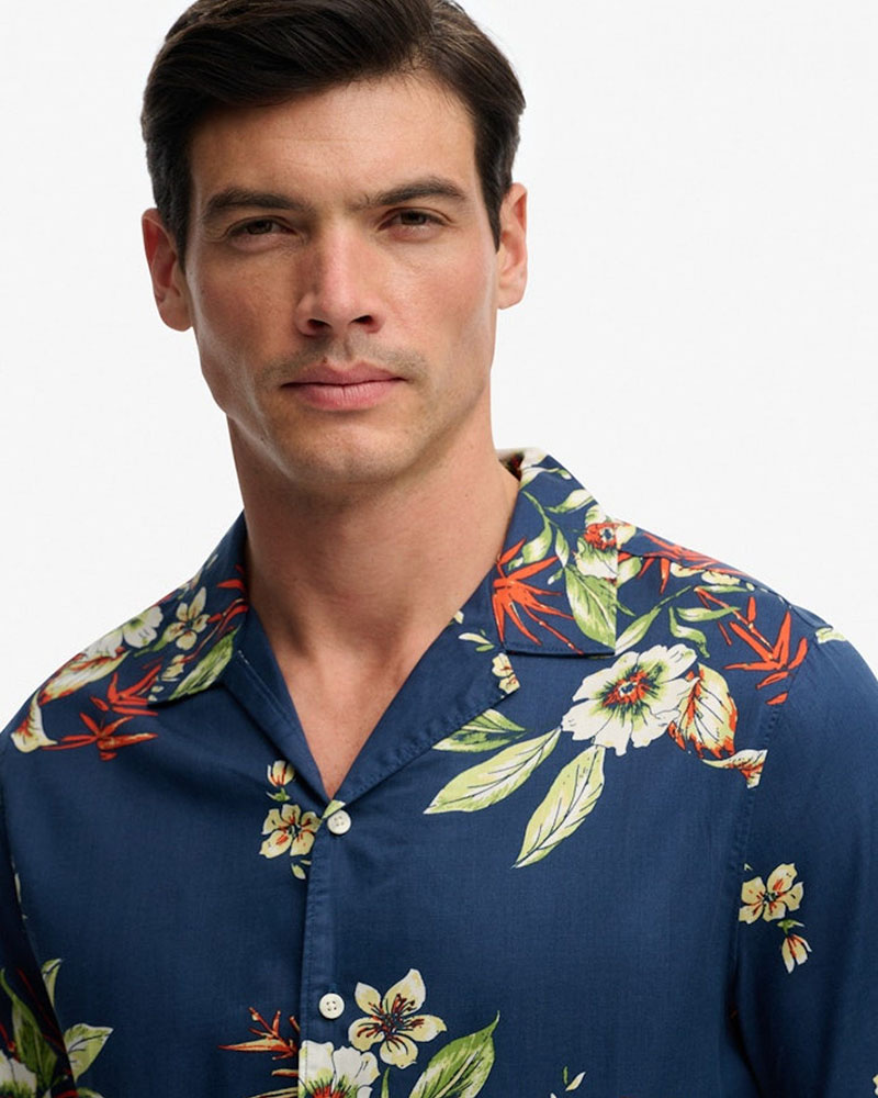 SUPERDRY & CO D1 OVIN HAWAIIAN PRINT S/S SHIRT ΠΟΥΚΑΜΙΣΟ ΑΝΔΡΙΚΟ - SD0APM4011128A000000