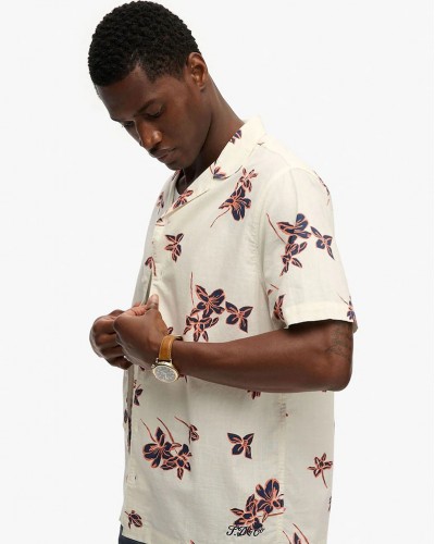 SUPERDRY & CO D1 OVIN CABANA POOLSIDE S/S SHIRT ΠΟΥΚΑΜΙΣΟ ΑΝΔΡΙΚΟ - SD0APM4011136A000000