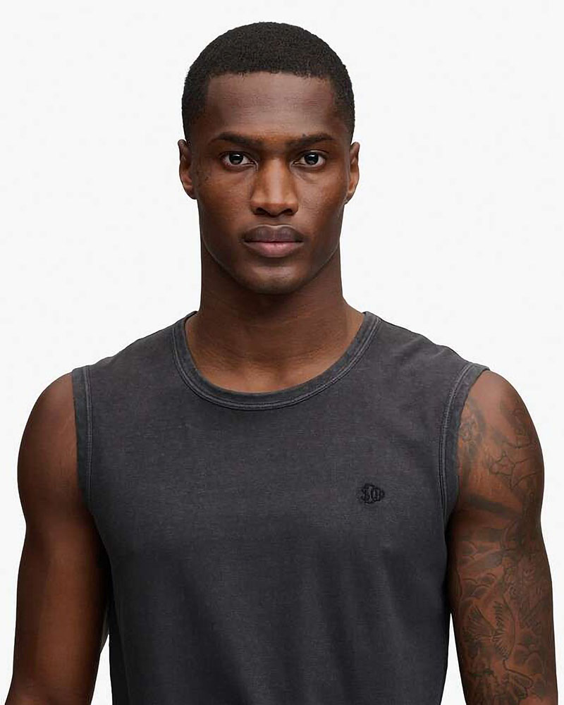 SUPERDRY & CO D3 OVIN CLASSIC COTTON LINEN TANK ΜΠΛΟΥΖΑ ΑΝΔΡΙΚΟ - SD0APM6010954A000000