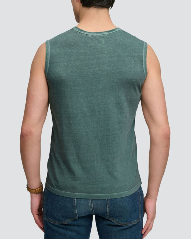 SUPERDRY & CO D3 OVIN CLASSIC COTTON LINEN TANK ΜΠΛΟΥΖΑ ΑΝΔΡΙΚΟ - SD0APM6010954A000000