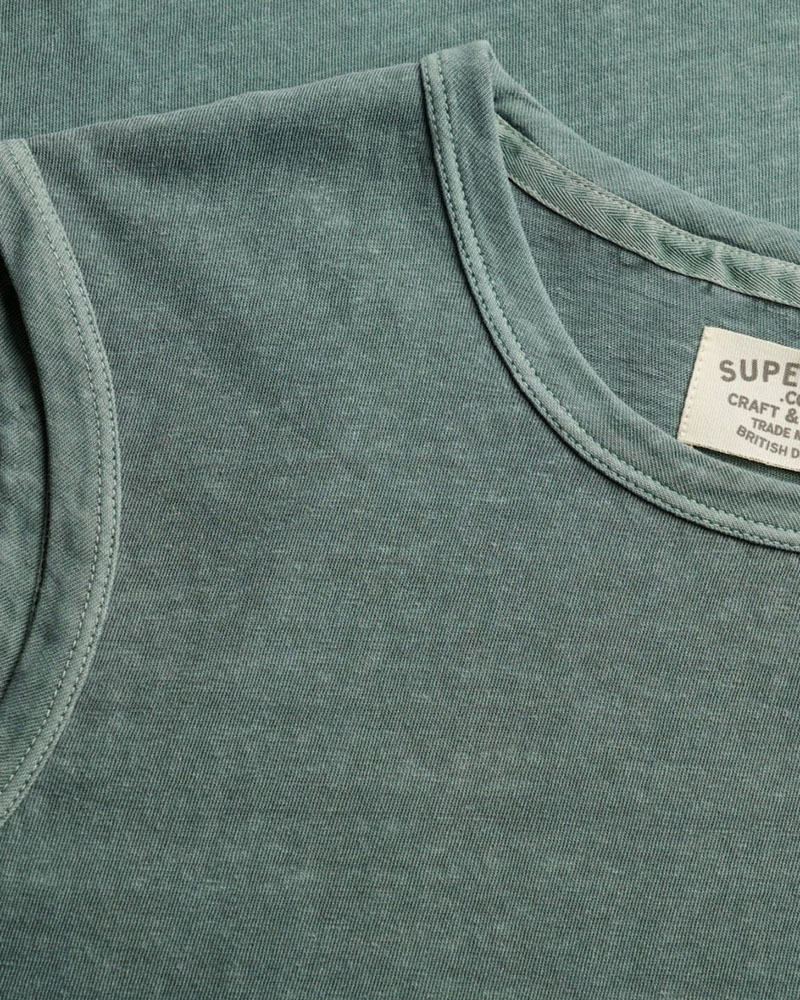SUPERDRY & CO D3 OVIN CLASSIC COTTON LINEN TANK ΜΠΛΟΥΖΑ ΑΝΔΡΙΚΟ - SD0APM6010954A000000