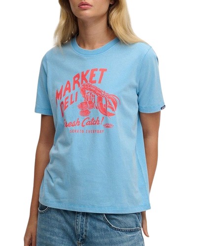 SUPERDRY & CO D2 OVIN ROADSIDE TRADE RELAXED TEE ΜΠΛΟΥΖΑ ΓΥΝΑΙΚΕΙΟ - SD0APW1011746A000000