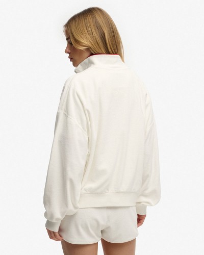 SUPERDRY & CO D4 OVIN HERITAGE TERRY HALF ZIP ΦΟΥΤΕΡ ΓΥΝΑΙΚΕΙΟ - SD0APW2012599A000000