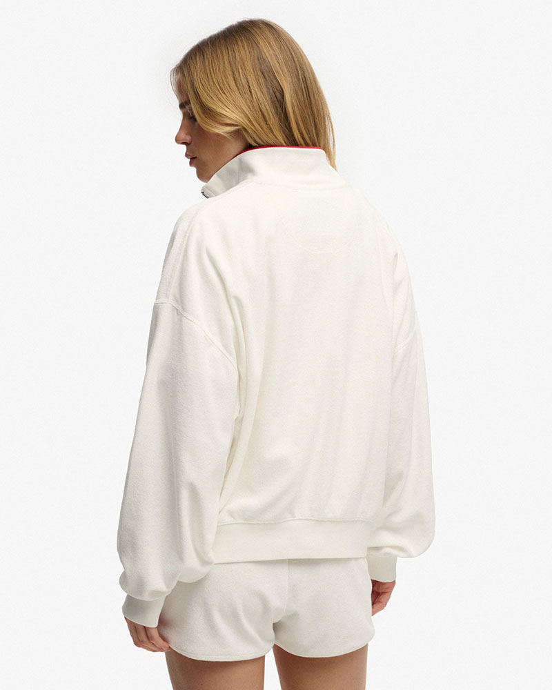 SUPERDRY & CO D4 OVIN HERITAGE TERRY HALF ZIP ΦΟΥΤΕΡ ΓΥΝΑΙΚΕΙΟ - SD0APW2012599A000000