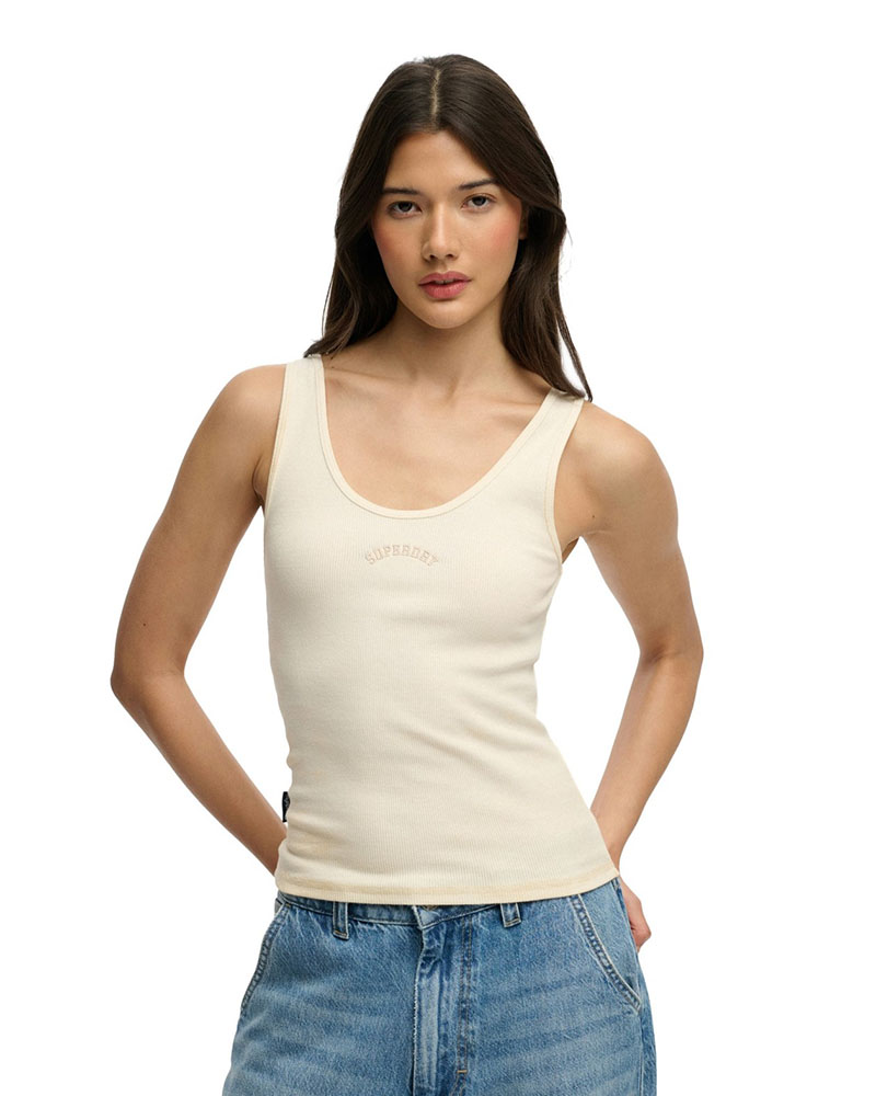 SUPERDRY & CO D3 OVIN ESSENTIAL LOGO SCOOP VEST ΜΠΛΟΥΖΑ ΓΥΝΑΙΚΕΙΟ - SD0APW6012170A000000