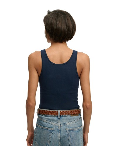 SUPERDRY & CO D3 OVIN ESSENTIAL LOGO SCOOP VEST ΜΠΛΟΥΖΑ ΓΥΝΑΙΚΕΙΟ - SD0APW6012170A000000