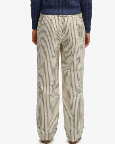 SUPERDRY & CO D2 OVIN COTTON STRIPE ELASTIC TROUSER ΠΑΝΤΕΛΟΝΙ ΓΥΝΑΙΚΕΙΟ - SD0APW7011273A000000