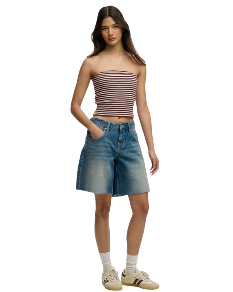SUPERDRY & CO D2 OVIN MID RISE BAGGY SHORT ΣΟΡΤΣ ΓΥΝΑΙΚΕΙΟ - SD0APW7110492A000000