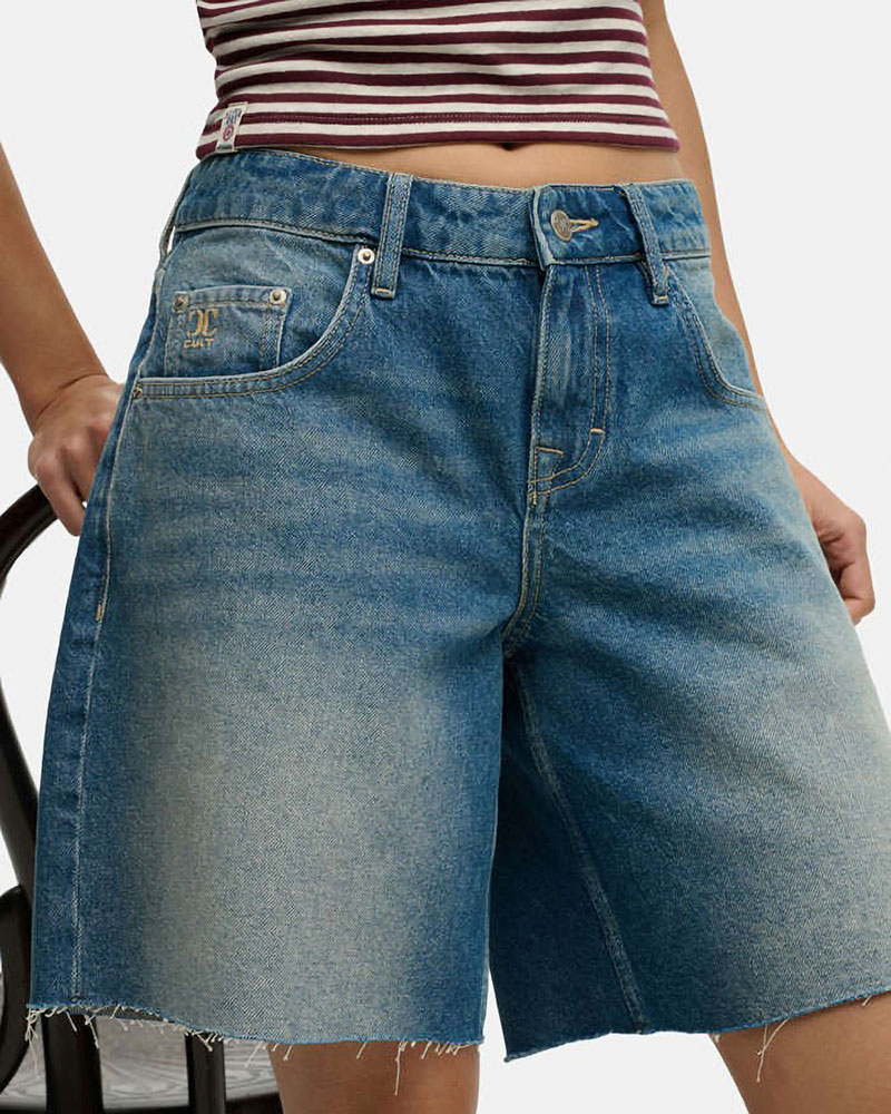 SUPERDRY & CO D2 OVIN MID RISE BAGGY SHORT ΣΟΡΤΣ ΓΥΝΑΙΚΕΙΟ - SD0APW7110492A000000