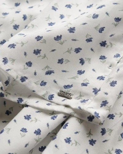 SUPERDRY & CO D4 OVIN PRINTED MINI SMOCKED SHORTS ΣΟΡΤΣ ΓΥΝΑΙΚΕΙΟ - SD0APW7110504A000000