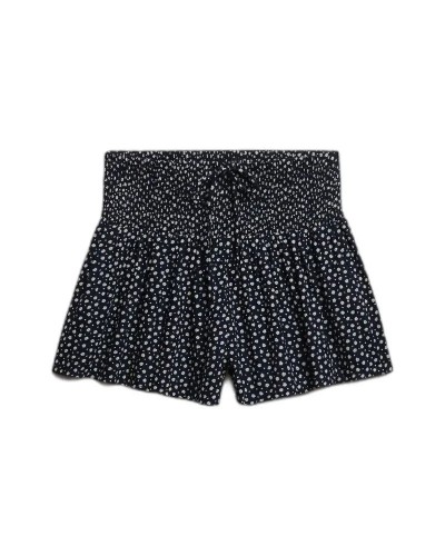 SUPERDRY & CO D4 OVIN PRINTED MINI SMOCKED SHORTS ΣΟΡΤΣ ΓΥΝΑΙΚΕΙΟ - SD0APW7110504A000000