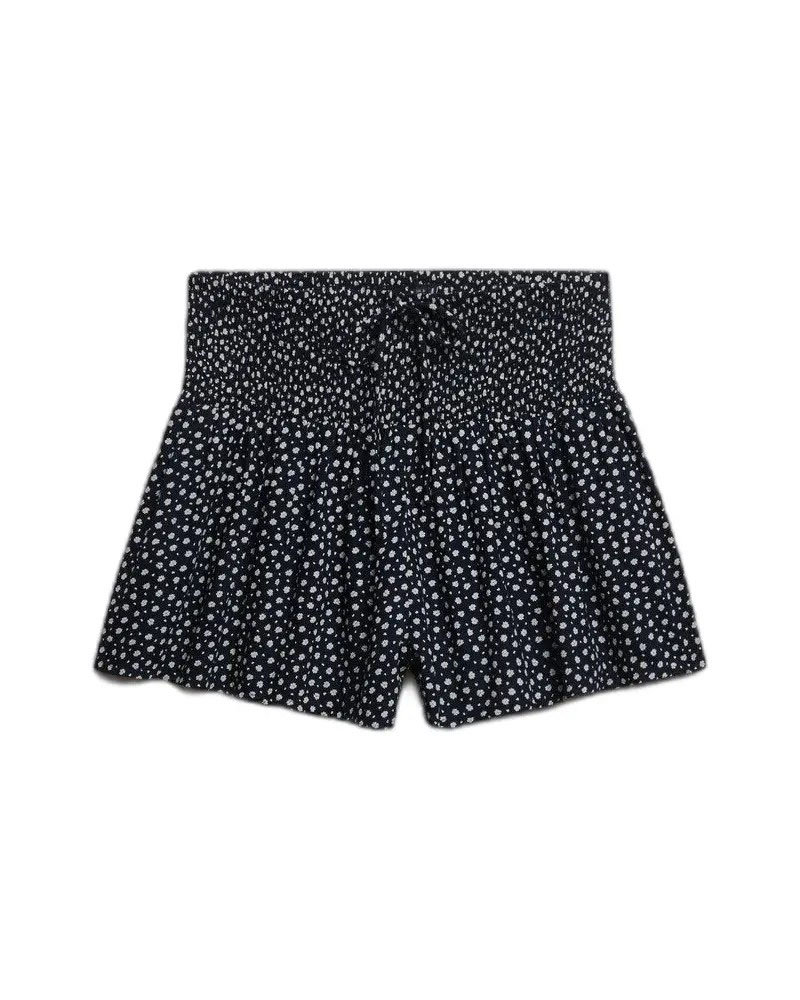 SUPERDRY & CO D4 OVIN PRINTED MINI SMOCKED SHORTS ΣΟΡΤΣ ΓΥΝΑΙΚΕΙΟ - SD0APW7110504A000000