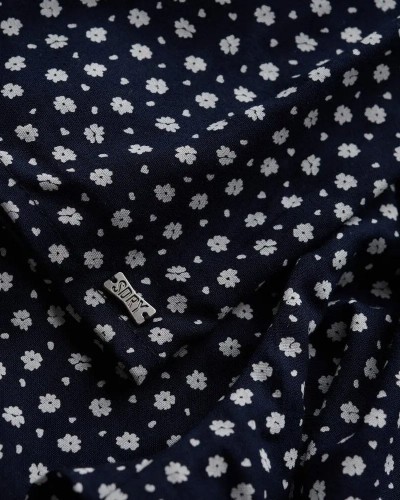 SUPERDRY & CO D4 OVIN PRINTED MINI SMOCKED SHORTS ΣΟΡΤΣ ΓΥΝΑΙΚΕΙΟ - SD0APW7110504A000000