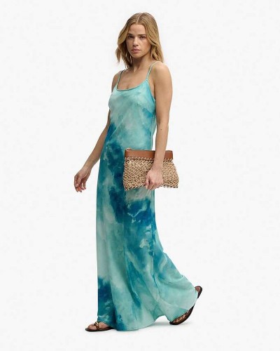 SUPERDRY & CO D1 PRINTED MAXI SLIP DRESS ΦΟΡΕΜΑ ΓΥΝΑΙΚΕΙΟ - SD0APW8012049A000000