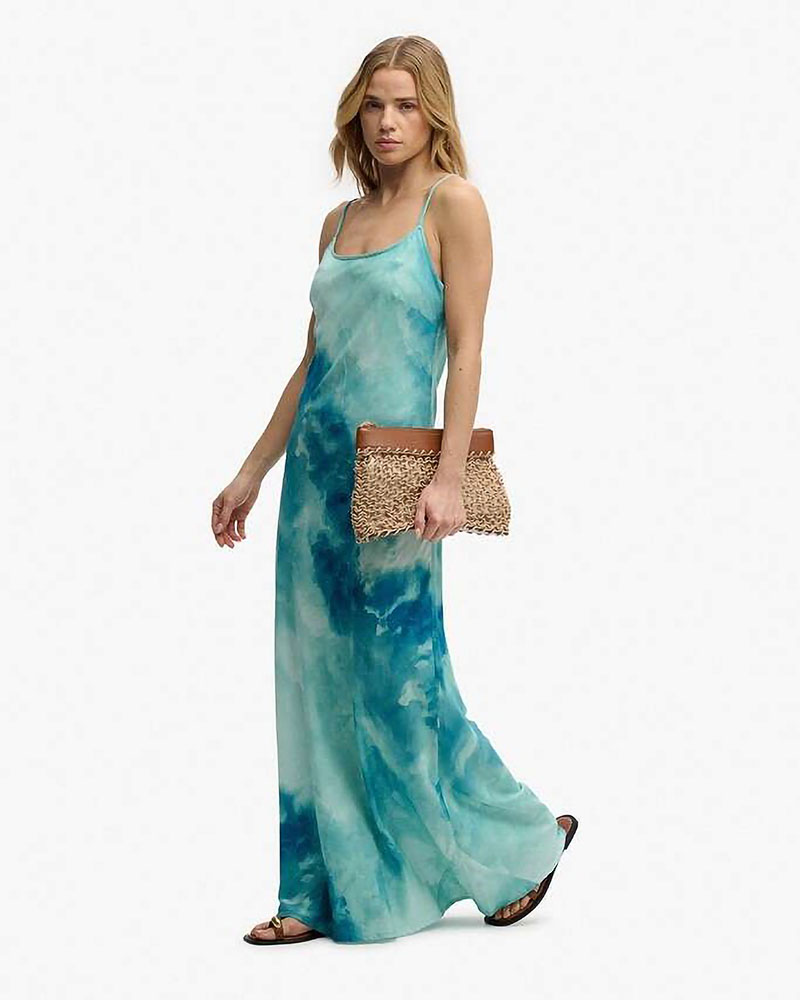 SUPERDRY & CO D1 PRINTED MAXI SLIP DRESS ΦΟΡΕΜΑ ΓΥΝΑΙΚΕΙΟ - SD0APW8012049A000000