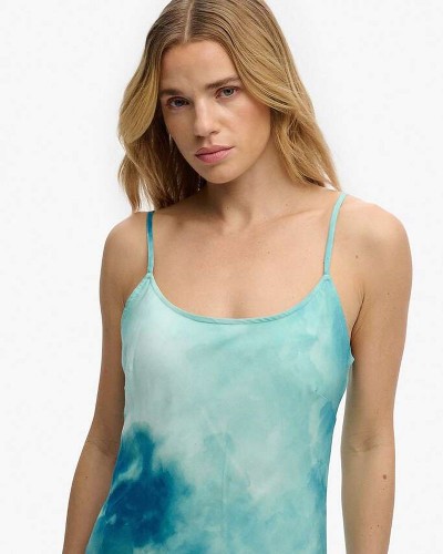 SUPERDRY & CO D1 PRINTED MAXI SLIP DRESS ΦΟΡΕΜΑ ΓΥΝΑΙΚΕΙΟ - SD0APW8012049A000000
