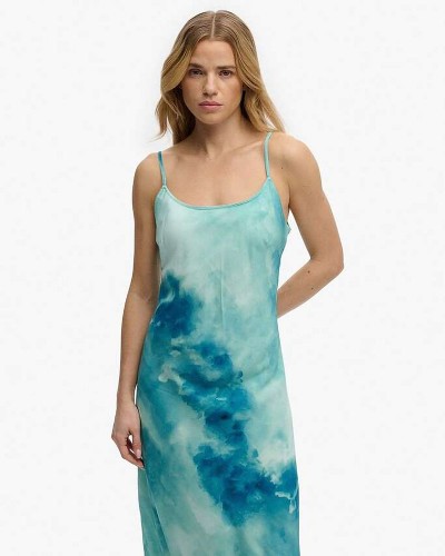 SUPERDRY & CO D1 PRINTED MAXI SLIP DRESS ΦΟΡΕΜΑ ΓΥΝΑΙΚΕΙΟ - SD0APW8012049A000000