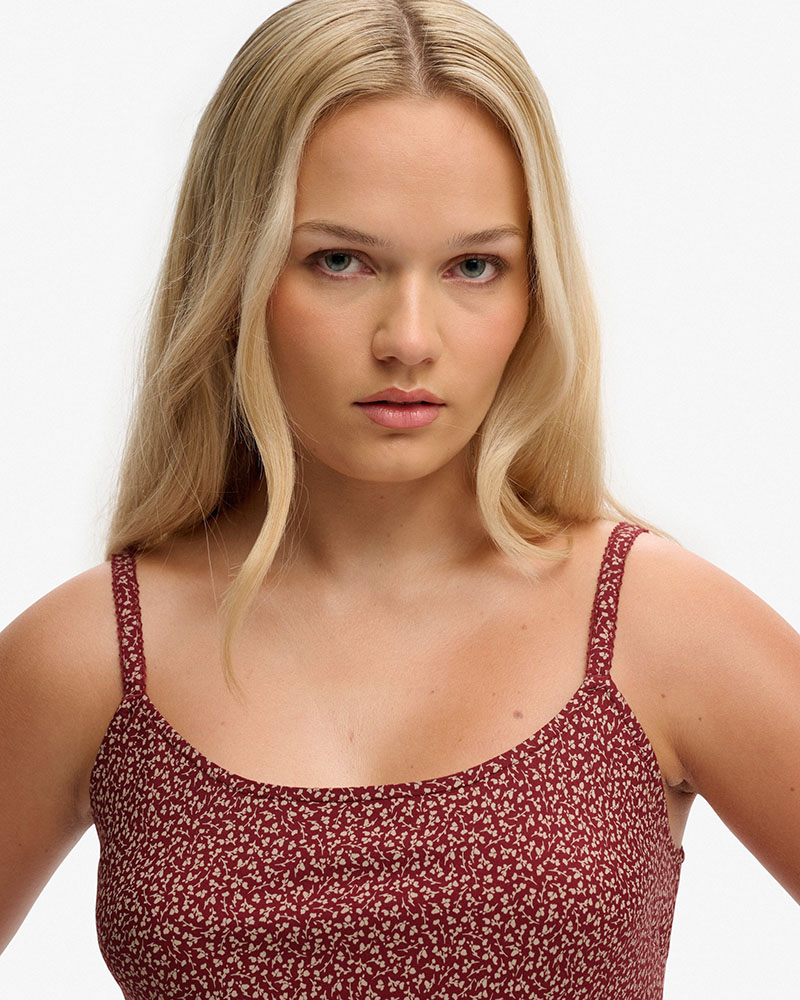 SUPERDRY & CO D3 OVIN PRINTED CAMI MINI DRESS ΦΟΡΕΜΑ ΓΥΝΑΙΚΕΙΟ - SD0APW8012118A000000