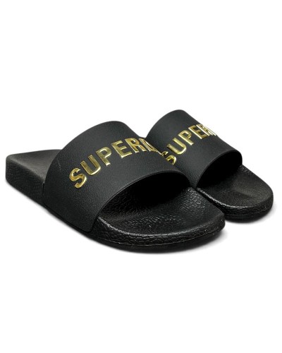 SUPERDRY & CO D2 SDNA PREMIUM METALLIC POOL SLIDE ΠΑΠΟΥΤΣΙ ΓΥΝΑΙΚΕΙΟ - SD0SHWF310257A000000