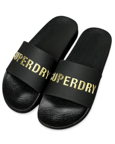 SUPERDRY & CO D2 SDNA PREMIUM METALLIC POOL SLIDE ΠΑΠΟΥΤΣΙ ΓΥΝΑΙΚΕΙΟ - SD0SHWF310257A000000