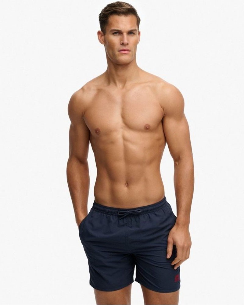 SUPERDRY & CO D1 STUD ESSENTIAL 16 SWIM SHORT ΜΑΓΙΟ ΑΝΔΡΙΚΟ - SD0APM3010260A000000