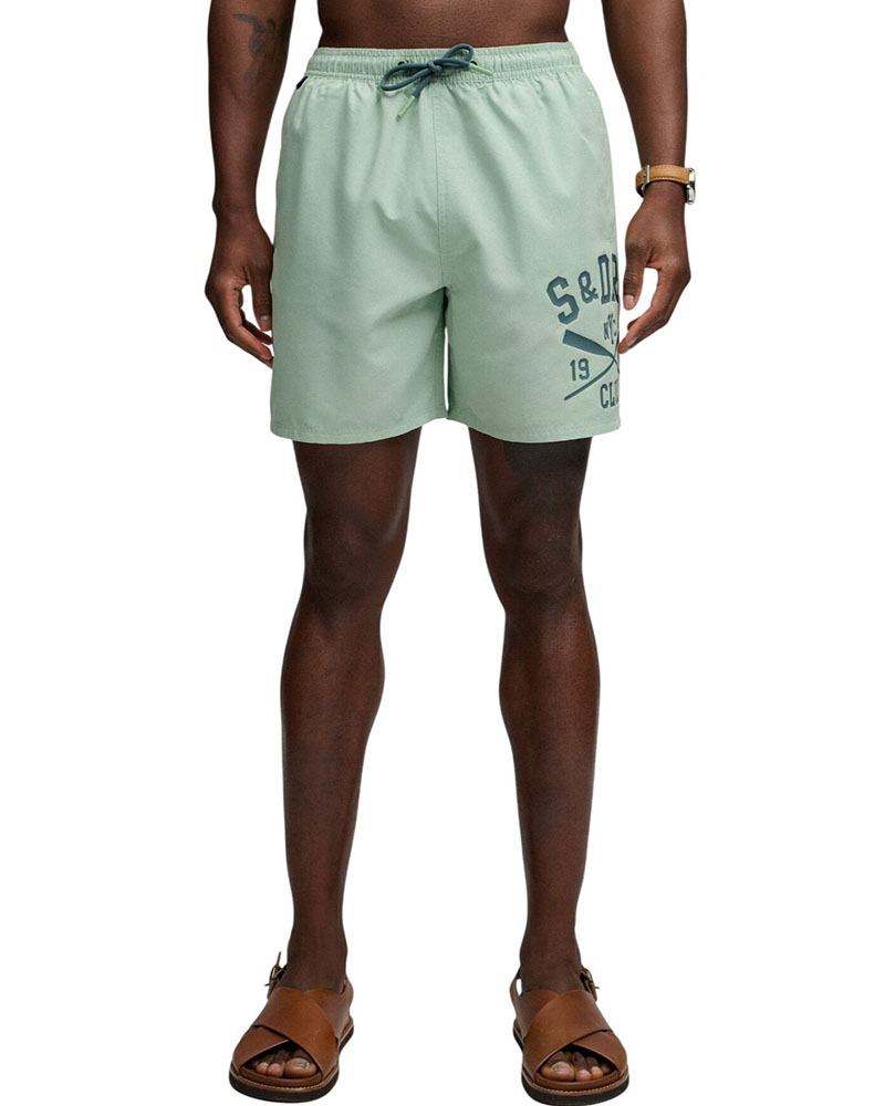 SUPERDRY & CO D3 SDSW PRINTED LOGO 16 SWIM SHORT ΜΑΓΙΟ ΑΝΔΡΙΚΟ - SD0APM3010265A000000